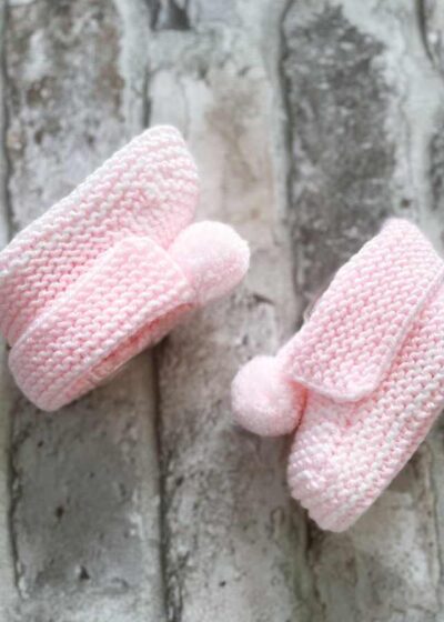 Różowe buciki niemowlęce dla dziewczynki