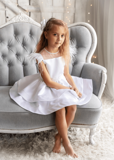 Angel biała suknia balowa dla dziewczynki